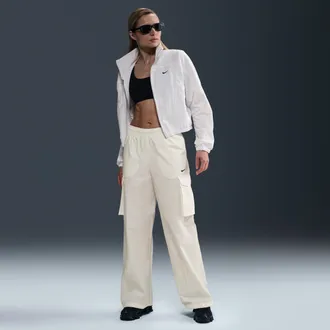Nike Womens Nike Sportswear Everything Wovens Mid-Rise Cargo Pants in White | HM6976-133