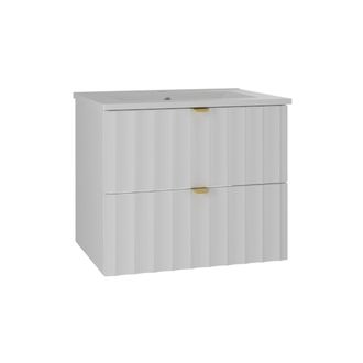 Petits Meubles Mueble lavabo encastrado estratificado Blanco