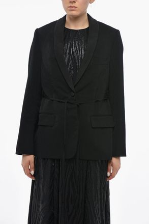 Stella McCartney Blazer BRILEY in Doppio Tessuto con Dettaglio Lace-up Stella McCartney