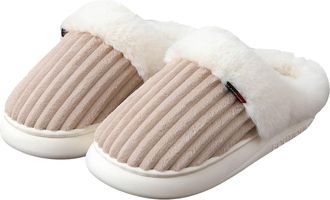 Generic memory foam slippers women Fluffy Slippers Women,Memory Foam Ladies Slippers for House,Cosy Womens Slippers Faux Fur Lined,Anti-Slip Mens Womens Slipp