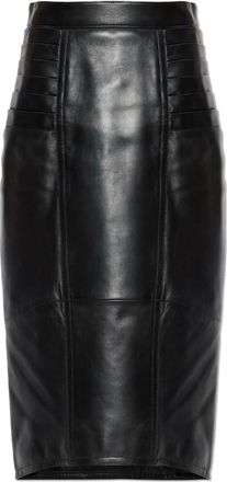 Versace Dames, Rokken, Zwart, Maat: S Leer