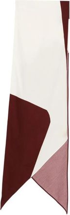 Alberta Ferretti Geometric Color-Block Foulard