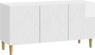 vidaXL Mueble De Tv 99 X 34,5 X 50 Cm Blanco Brillante Vidaxl