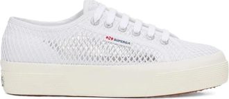 Superga Witte Mesh Sneakers - Heren - Sneakers - Geel - 40 EU - Schoenen