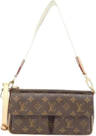 Louis Vuitton Pre-owned Monogram Vivacite Schoudertas - Dames - Vintage Mini Tas - Bruin - ONE Size - Vintage