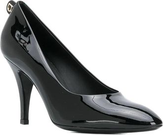 Ferragamo Almond-Toe Leather Pump