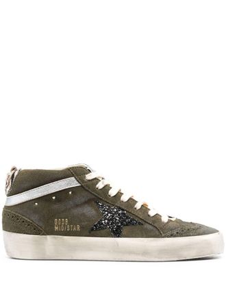 Golden Goose Sneakers alte Mid Star - Verde