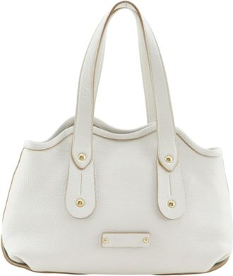 Ferragamo White Leather Tote Bag (Pre-Owned)