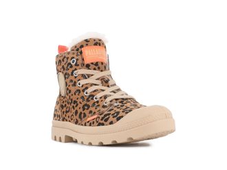 Palladium Winterboots PALLADIUM PAMPA HI ZIP WL LEO, Damen, Gr. 37,5, dear braun, schwarz, Leder, Schuhe Winterboots, Winterschuhe, Schn&uuml;rboots, Winterstiefel, 