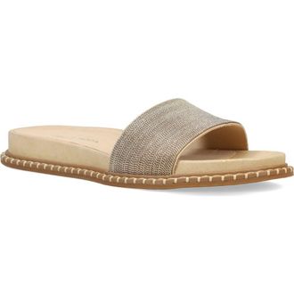 Pelle Moda Nyra Slide Sandal in Platinum Gold at Nordstrom Rack, Size 8.5