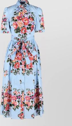 Dolce & Gabbana floral-print cotton midi dress