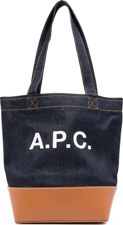 A.P.C. A. p.c. Logo-detail Denim Tote Bag