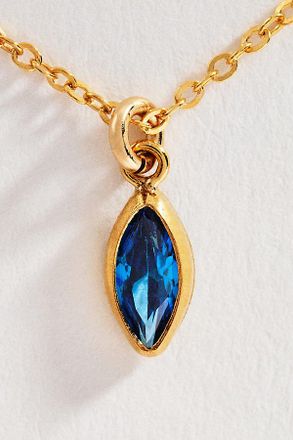 Set & Stones Marquise Birthstone Charm Necklace