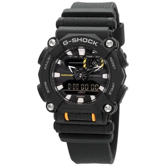 Casio G-Shock Alarm World Time Quartz Analog-Digital Black Dial Mens Watch GA-900-1ADR