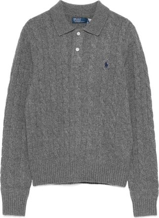Ralph Lauren Cable-knit Wool/cashmere Polo Jumper