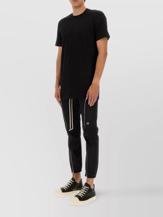 Rick Owens cotton ribbed crew neck short sleeve t-shirt