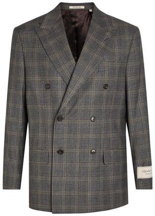 GANT Checked Wool Blazer - Dark Grey - 52 (UK42 / XL)