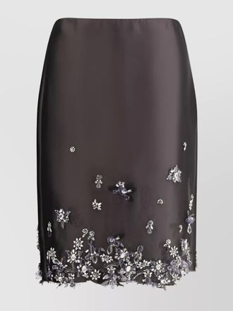 Prada crystal embellished midi skirt