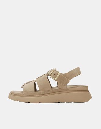 FitFlop Womens FitFlop Womens GEN-FF Suede Fisherman Sandals - Cappuccino 923 - Tan - Size: 5