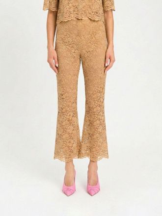 Twin-Set Pantaloni cropped Twinset Actitude in pizzo