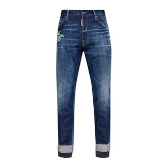 Dsquared2 Skinny Jeans, male, Blue, Size: 2XL Teddy Jeans