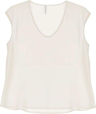 Imperial Mouwloze Top - Dames - Tops zonder mouwen - Wit - XS - Tops