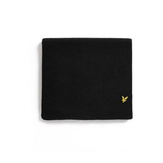 Lyle & Scott Plain Scarf - Heren - Accessoires - Zwart - Maat: ONE Size Nylon