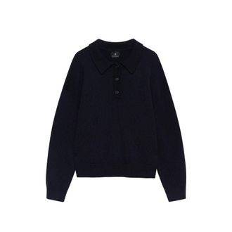 Anine Bing Lee Polo Sweater - Navy