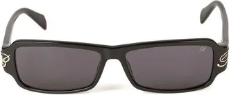 Blumarine Womens Sunglasses Glossy Black Acetate