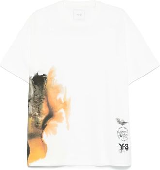 Yohji Yamamoto T-shirt AOP - Bianco