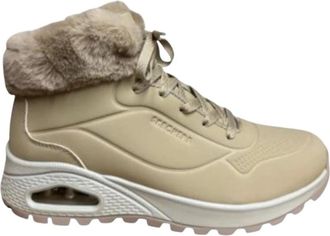 Skechers Uno Rugged - Arctic Avenue - Dames - Schoenen - Beige - Maat: 39 EU Leer