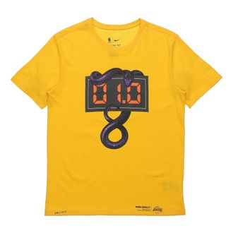 Nike DRI-FIT Kobe Black Short Sleeve Yellow CV0092-728