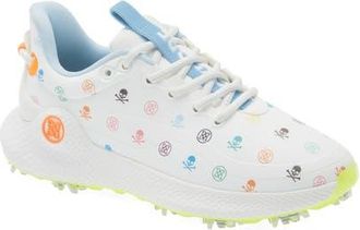 G/Fore MG4+ O2 G/LOCK Skulls & Tees Golf Shoe in Snow /Multi at Nordstrom, Size 5.5