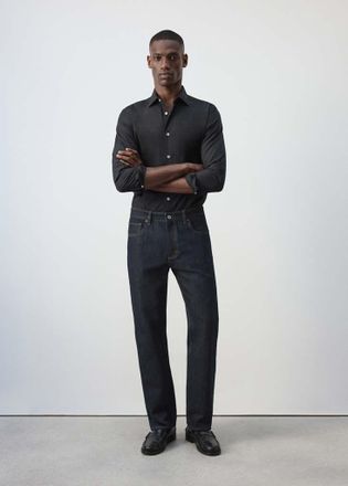Mango Jeans Moby relaxed-fit lavaggio scuro blu - Uomo - 44 - MANGO MAN