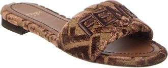 Fendi Fendi Sunshine Velvet Sandal
