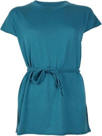 Alpha Studio Kleedjes, Dames, Groen, S, Katoen, Groene Katoenen Kimono Jurk