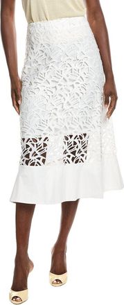 Gracia Hollow-Out Lace Embroidered Skirt