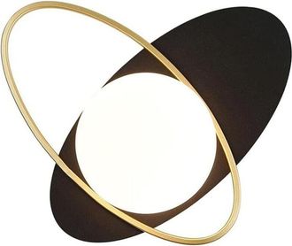 Trade Shop Trade Shop - L&aacute;mpara Interior De Pared De Estilo Contempor&aacute;neo Con G9 Black Gold Aq58 Ataque