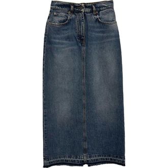 Fortela Jorgy Stone Wash Denim Skirt in D420 at Nordstrom, Size 28 Eu