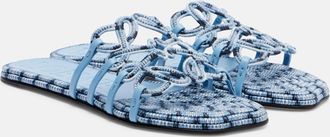 Loewe Paulas Ibiza Petal Anagram canvas slides