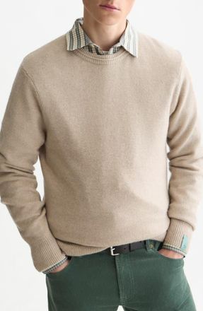 Scotch & Soda Soft Knit Crewneck Sweater in Pure Cashmere at Nordstrom, Size Xx-Large