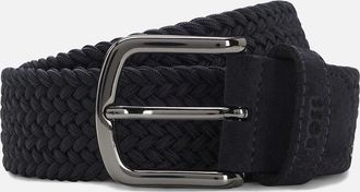 HUGO BOSS Mens Boss Sash Elasticated Woven Belt - Navy - Size: 100