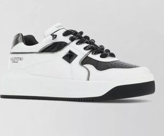 Valentino Garavani nappa leather one stud low sneakers