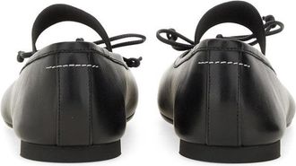 Maison Margiela Lamb Leather Ballet Flat - Black