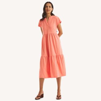 Nautica Womens Tiered Dress