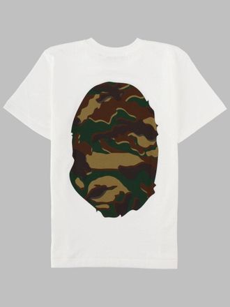 A Bathing Ape Big Ape Logo Camouflage T-Shirt - White
