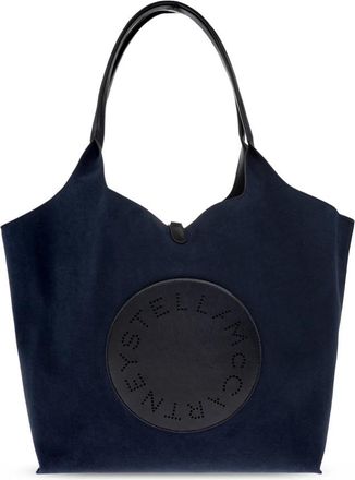 Stella McCartney Omkeerbare Tote Bag met Logo - Dames - Shoppers - Blauw - ONE Size - Leer - Tassen
