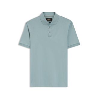 BOSS Regular-fit polo shirt in mercerized Italian cotton