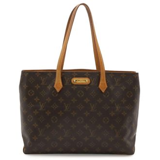 Louis Vuitton Brown Monogram Canvas Pvc Coated Canvas Shoulder Bag Tote Bag (Pre-Owned)