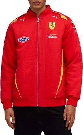 Puma Ferrari Hypercar Replica Cotton Jacket in Puma Red at Nordstrom, Size Xx-Large